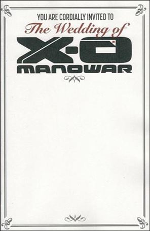 X-O Manowar (2012)  issue 38-F Blank Invitation Cover