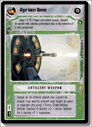 Star Wars: Hoth Limited (Base Set) card 152 Atgar Laser Cannon