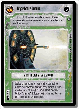 Star Wars: Hoth Limited (Base Set) card 152 Atgar Laser Cannon