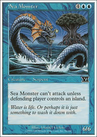 Magic the Gathering: 6th Edition (Base Set) card 96 Sea Monster