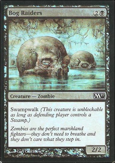 Magic the Gathering: 2011 Core Set (Base Set) card 86-B Bog Raiders (Foil)