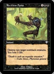 Magic the Gathering: Invasion (Base Set) card 121 Reckless Spite