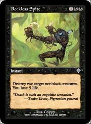Magic the Gathering: Invasion (Base Set) card 121 Reckless Spite