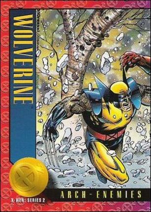 X-Men: Series 2 (Base Set) card 52 Wolverine vs. Sabretooth