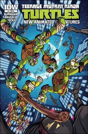 Teenage Mutant Ninja Turtles New Animated Adventures issue 4-B Adam Archer 1:10 Cover