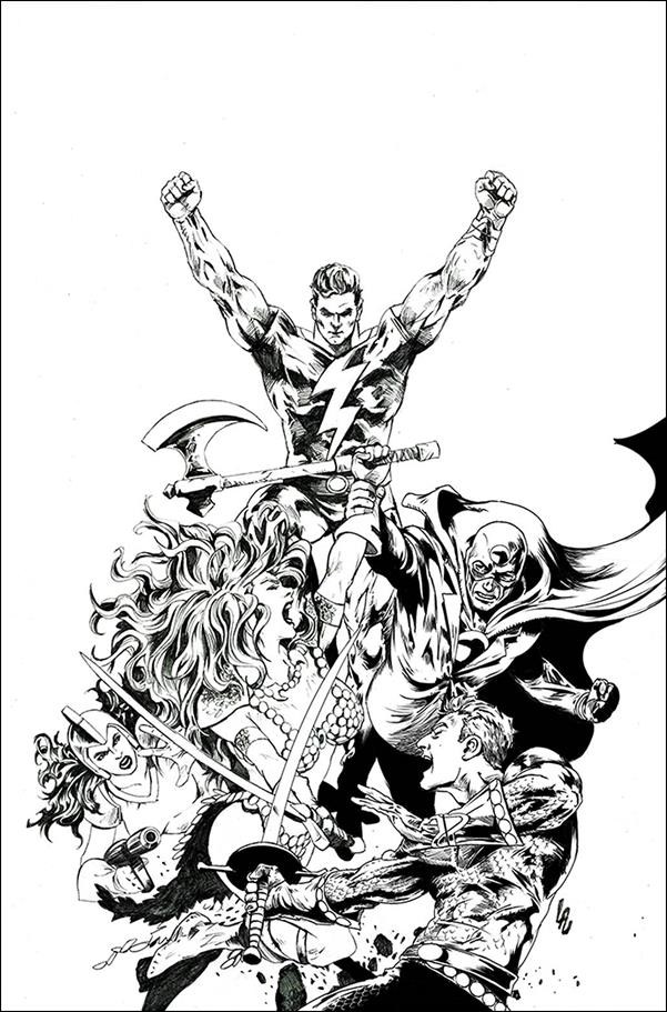 Red Sonja: The Superpowers issue 2-S Jonathan Lau 1:40 Black & White Virgin Cover