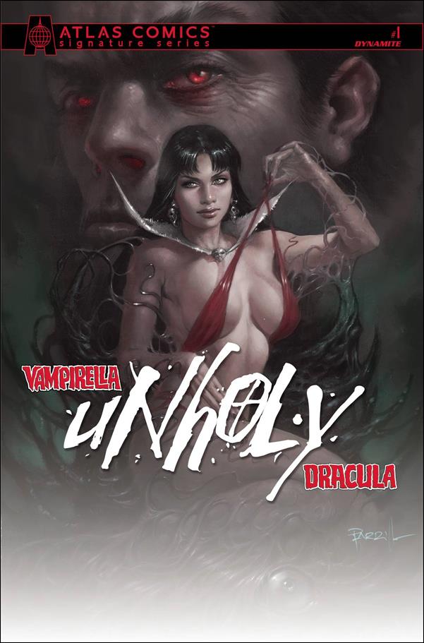 Vampirella/Dracula: Unholy issue 1-ZB Lucio Parrillo Atlas Cover (Priest Signed)