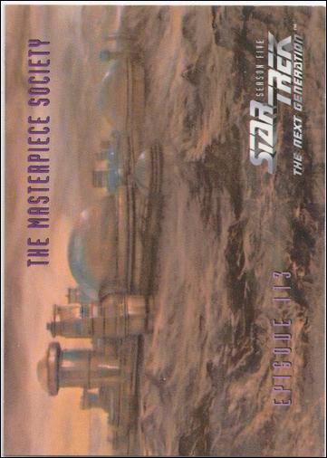 Star Trek: The Next Generation - The Episode Collection Season Five (Base Set) card 466 The Masterpiece Society, Episode 113A