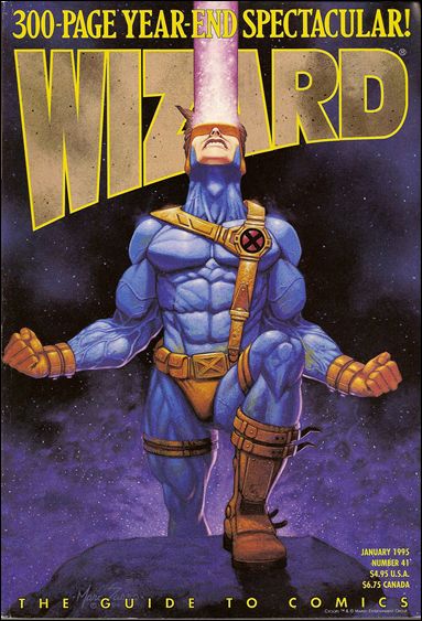 Wizard: The Guide to Comics issue 41 Mark Sasso Cyclops Cover