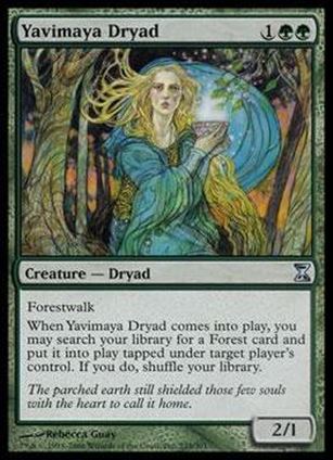Magic the Gathering: Time Spiral (Base Set) card 235 Yavimaya Dryad