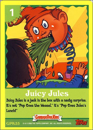 Garbage Pail Kids All-New Series 4 (Game Card Subset) card GPK35 Juicy Jules