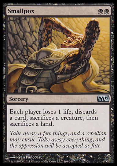 Magic the Gathering: 2012 Core Set (Base Set) card 108 Smallpox