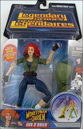 Legendary Comic Book Heroes (Monkeyman Series) figure 1-B Ann O'Brien (Green and Blue Outfit)