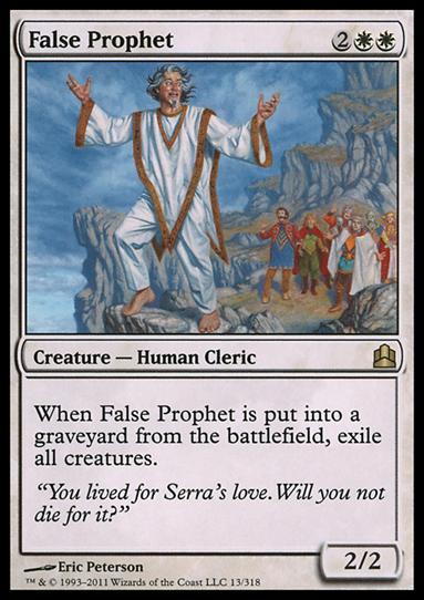 Magic the Gathering: Commander (Base Set) card 13 False Prophet