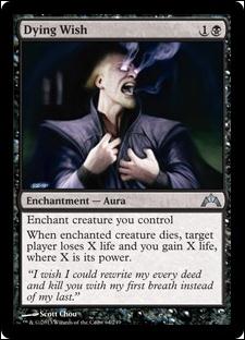 Magic the Gathering: Gatecrash (Base Set) card 64 Dying Wish