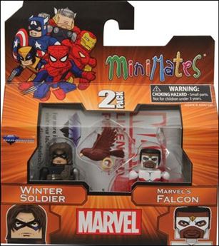 Marvel Minimates figure 159 Winter Soldier and Marvel's Falcon