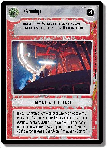 Star Wars: Cloud City Limited (Base Set) card 120 Advantage