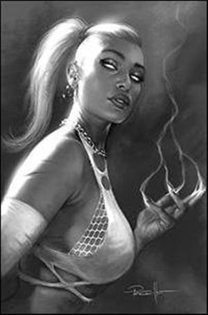 Sacred Six issue 6-O Lucio Parrillo 1:40 Black & White Virgin Cover