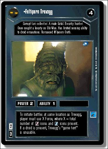 Star Wars: Premiere Limited (Base Set) card 4 Feltipern Trevagg