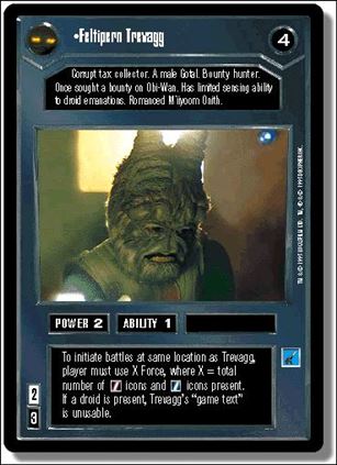 Star Wars: Premiere Limited (Base Set) card 4 Feltipern Trevagg