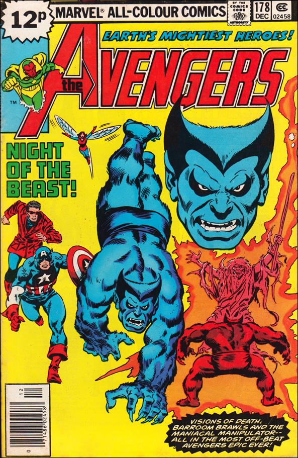 Avengers (1963) issue 178-B UK Price Cover
