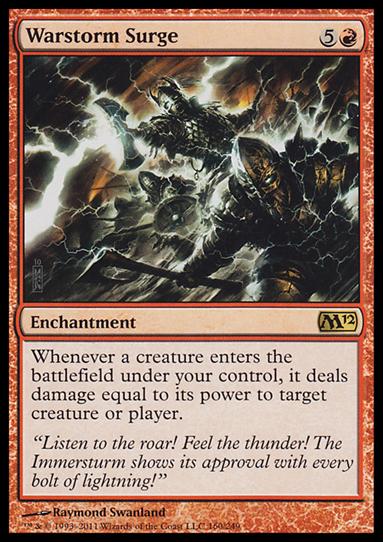 Magic the Gathering: 2012 Core Set (Base Set) card 160 Warstorm Surge