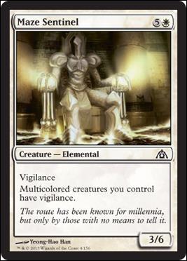 Magic the Gathering: Dragon's Maze (Base Set) card 4 Maze Sentinel 