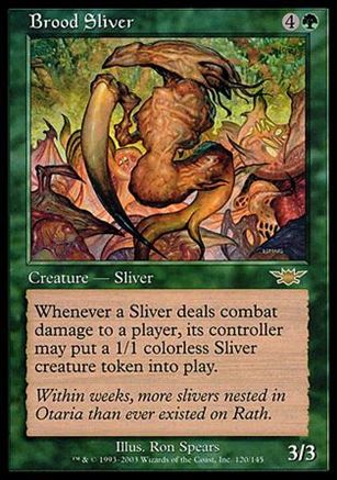 Magic the Gathering: Legions (Base Set) card 120 Brood Sliver