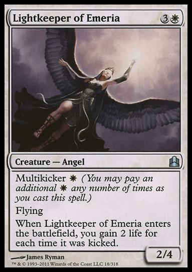 Magic the Gathering: Commander (Base Set) card 18 Lightkeeper of Emeria