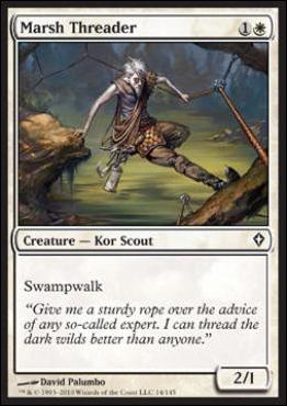 Magic the Gathering: Worldwake (Base Set) card 14 Marsh Threader