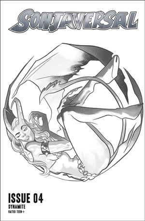 Sonjaversal issue 4-T Erica Henderson 1:30 Black & White Cover