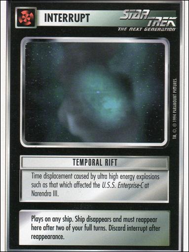 Star Trek: Premiere Unlimited (Base Set) card 140 Temporal Rift 