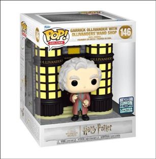 POP! Harry Potter figure 146 Garrick Ollivander with Ollivander's Wand Shop