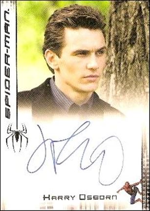Spider-Man 3: The Movie (Autograph Subset)  card 7 James Franco as Harry Osborn
