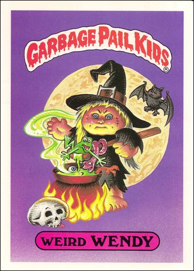 Garbage Pail Kids 1st Series Kids Giant Stickers (Base Set) card 16 Weird Wendy