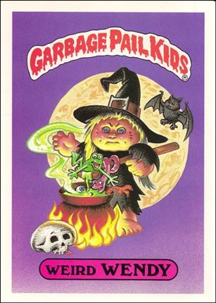 Garbage Pail Kids 1st Series Kids Giant Stickers (Base Set) card 16 Weird Wendy