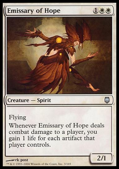 Magic the Gathering: Darksteel (Base Set) card 3 Emissary of Hope