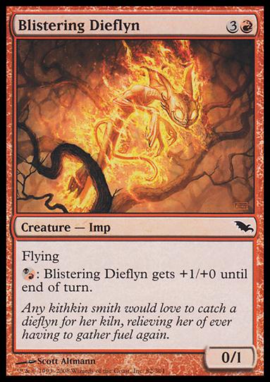 Magic the Gathering: Shadowmoor (Base Set) card 82 Blistering Dieflyn