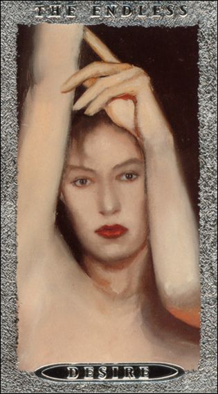 Sandman Trading Cards (Endless Gallery Silver Foil Prototype Subset) card III Desire (Embossed Silver Foil)