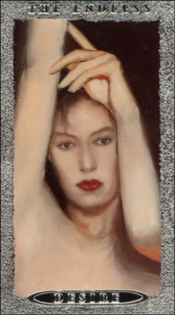 Sandman Trading Cards (Endless Gallery Silver Foil Prototype Subset) card III Desire (Embossed Silver Foil)