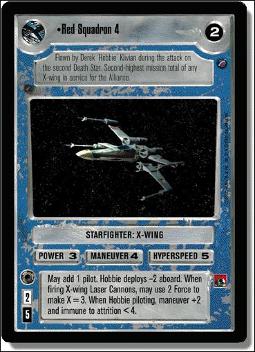 Star Wars: Death Star II Limited (Base Set) card 173 Red Squadron 4