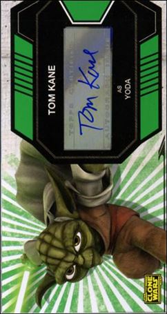 Star Wars: The Clone Wars Widevision (Autograph Subset) card 7 Tom Kane - Yoda