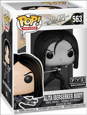 POP! Movies figure 563-B Alita (Berserker Body) (B&W) FYE Exclusive
