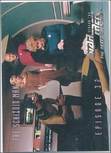 Star Trek: The Next Generation - The Episode Collection Season Two (Base Set) card 153 The Schizoid Man, Episode 32C