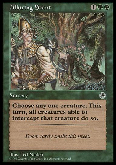 Magic the Gathering: Portal (Base Set) card 157 Alluring Scent