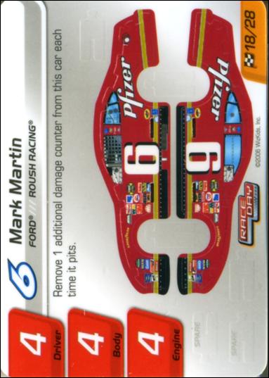 NASCAR Race Day 2006 Series 1 (Base Set) card 18.1 Mark Martin