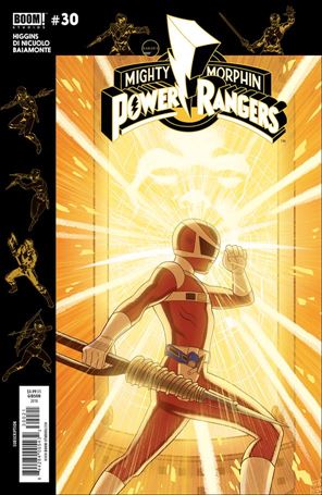 Mighty Morphin Power Rangers issue 30-B Jordan Gibson Subscription Cover