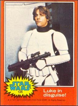 Star Wars: Series 2 (Base Set) card 125 Luke in disguise!