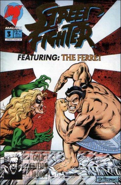 Street Fighter (1993) issue 3-B Gold Foil Cover 1/10,000