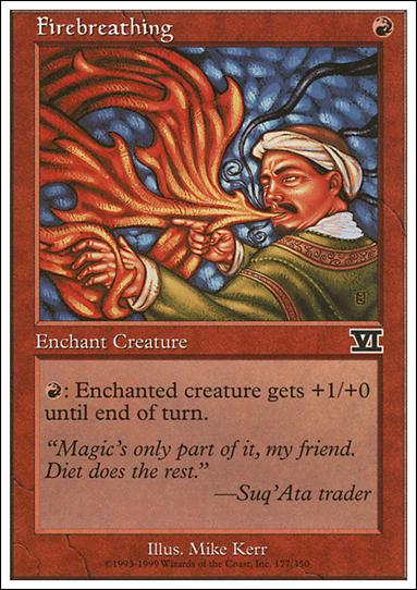 Magic the Gathering: 6th Edition (Base Set) card 177 Firebreathing